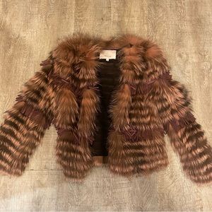 Cinq a Sept Fox Fur Coat Size XS/S